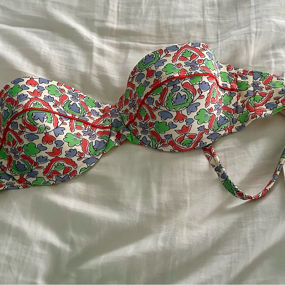 Floral Multicolor Women's Bikini Top
